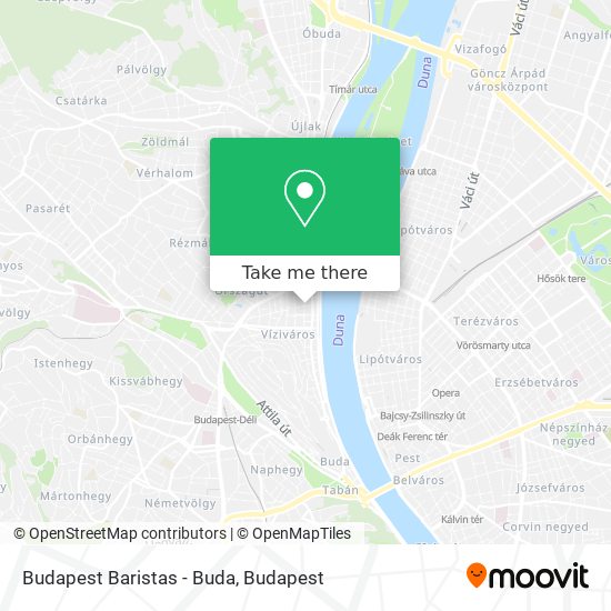 Budapest Baristas - Buda map