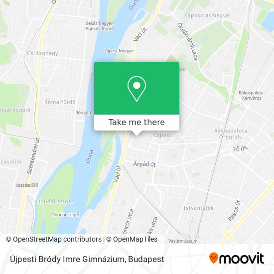 Újpesti Bródy Imre Gimnázium map