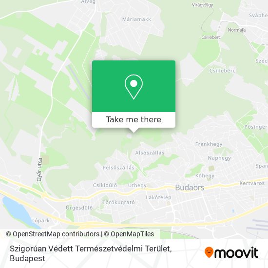 Szigorúan Védett Természetvédelmi Terület map