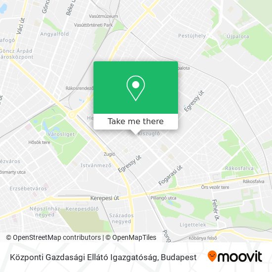 Központi Gazdasági Ellátó Igazgatóság map