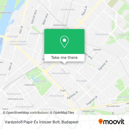 Varázstoll Papír És Írószer Bolt map