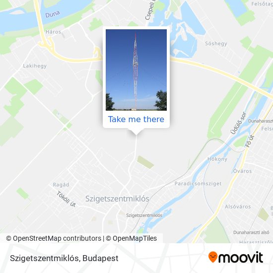 Szigetszentmiklós map