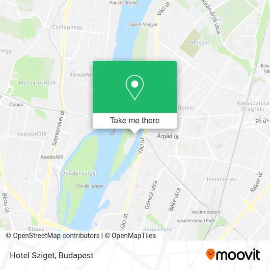 Hotel Sziget map