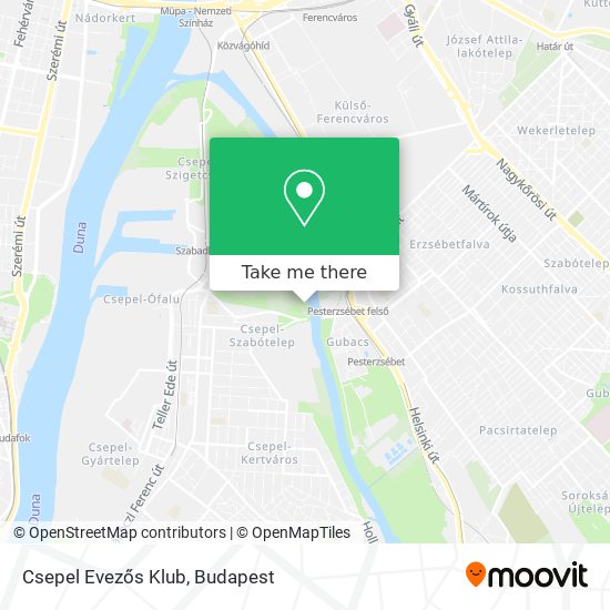 Csepel Evezős Klub map