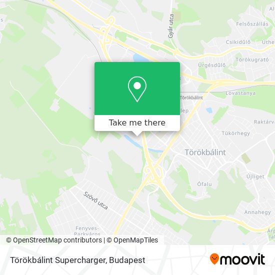 Törökbálint Supercharger map