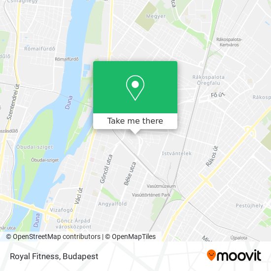 Royal Fitness map