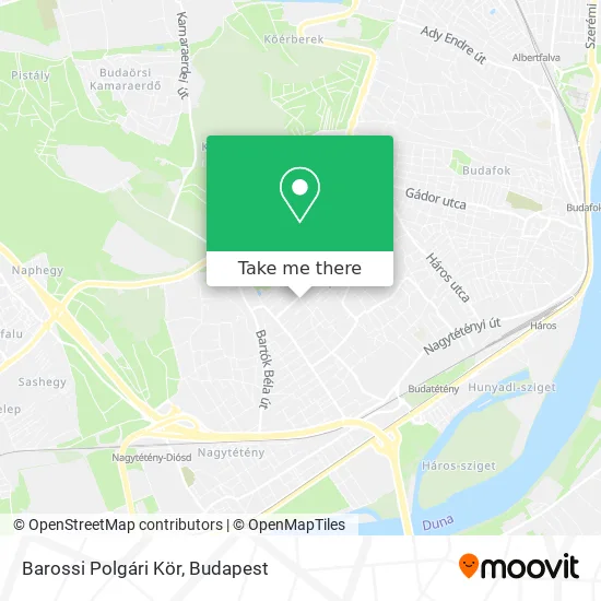 Barossi Polgári Kör map