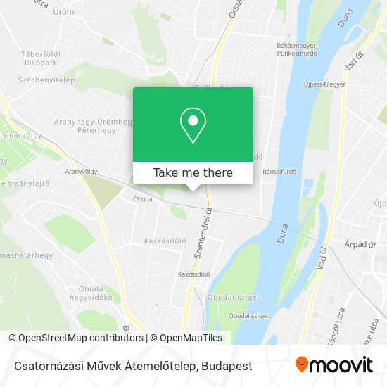 Csatornázási Művek Átemelőtelep map