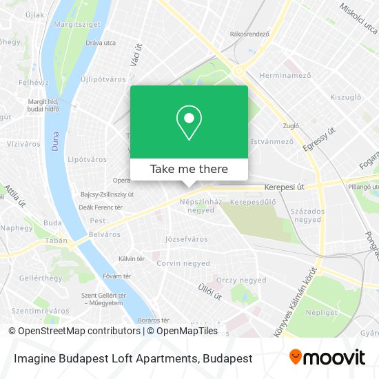 Imagine Budapest Loft Apartments map