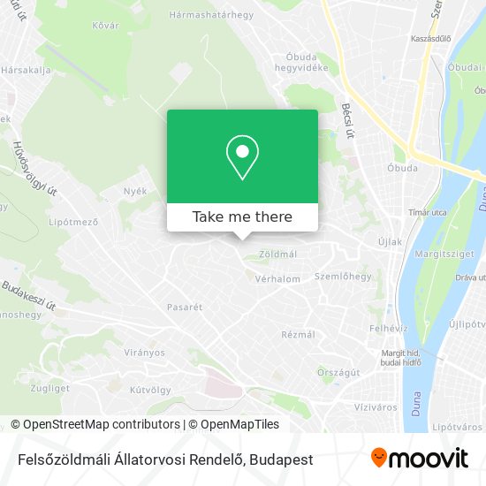 Felsőzöldmáli Állatorvosi Rendelő map