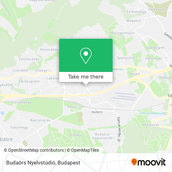 Budaörs Nyelvstúdió map