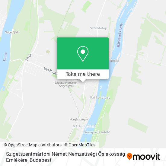 Szigetszentmártoni Német Nemzetiségi Őslakosság Emlékére map