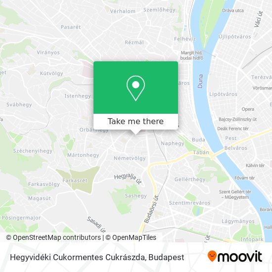 Hegyvidéki Cukormentes Cukrászda map