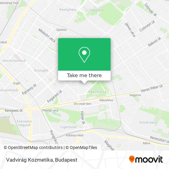 Vadvirág Kozmetika map