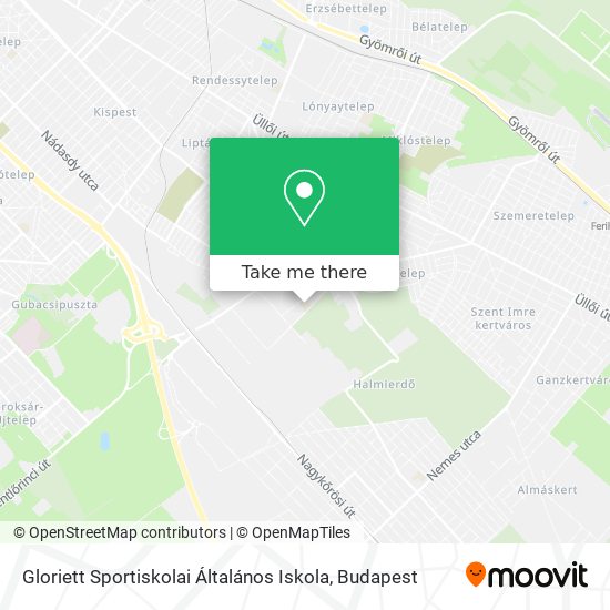 Gloriett Sportiskolai Általános Iskola map