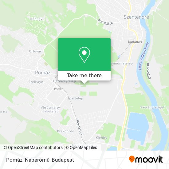 Pomázi Naperőmű map