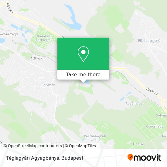 Téglagyári Agyagbánya map