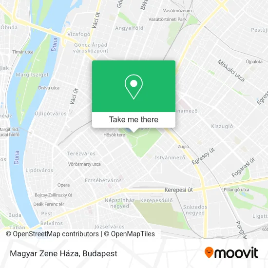 Magyar Zene Háza map