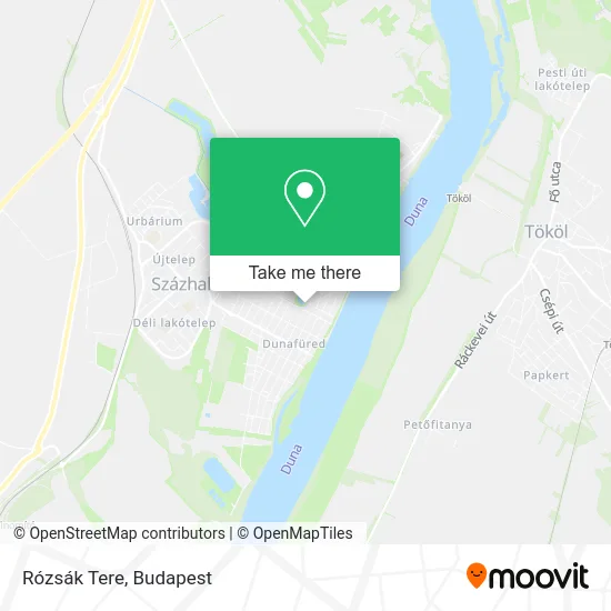 Rózsák Tere map