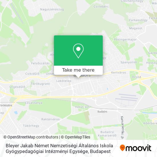 Bleyer Jakab Német Nemzetiségi Általános Iskola Gyógypedagógiai Intézményi Egysége map