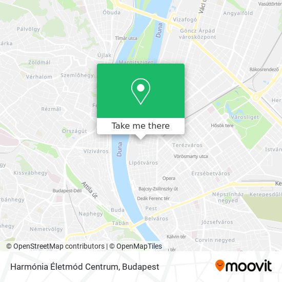 Harmónia Életmód Centrum map