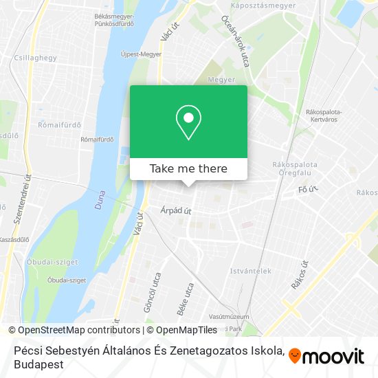 Pécsi Sebestyén Általános És Zenetagozatos Iskola map