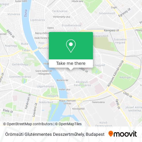 Örömsüti Gluténmentes Desszertműhely map