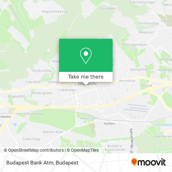 Budapest Bank Atm map