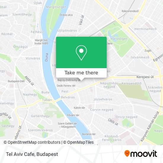 Tel Aviv Cafe map