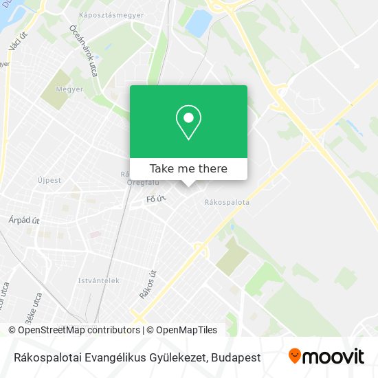 Rákospalotai Evangélikus Gyülekezet map