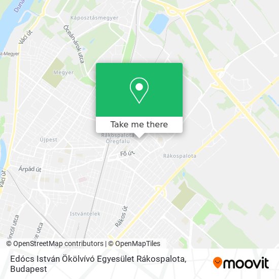 Edócs István Ökölvívó Egyesület Rákospalota map