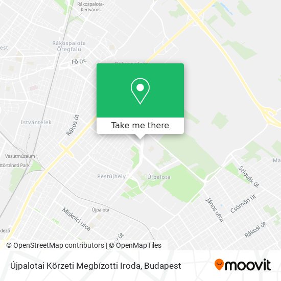 Újpalotai Körzeti Megbízotti Iroda map