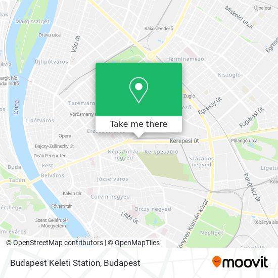 Budapest Keleti Station map