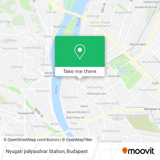 Nyugati pályaudvar Station map