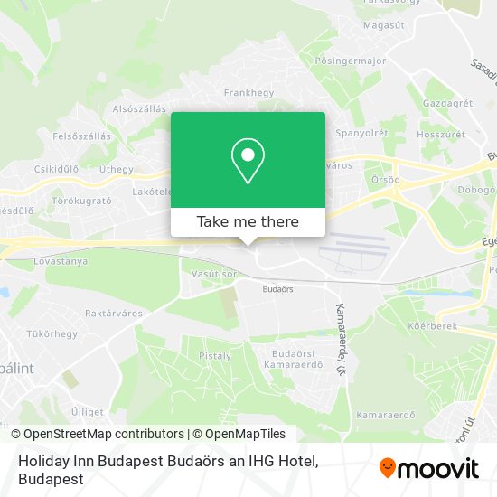 Holiday Inn Budapest Budaörs an IHG Hotel map