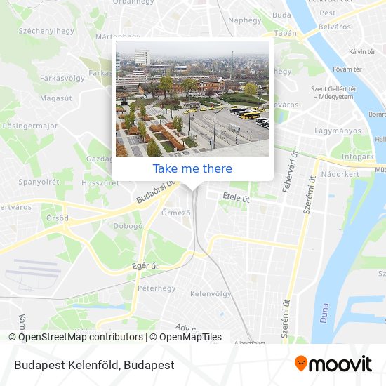 Budapest Kelenföld map