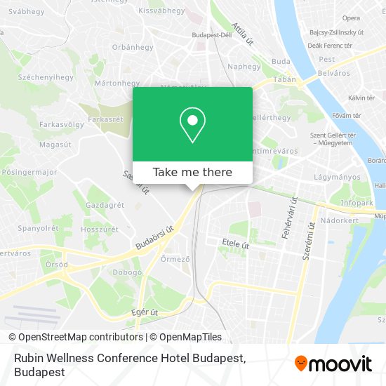 Rubin Wellness Conference Hotel Budapest map