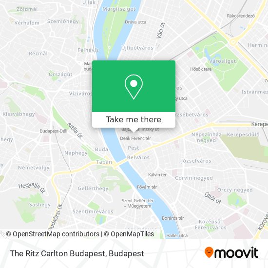 The Ritz Carlton Budapest map