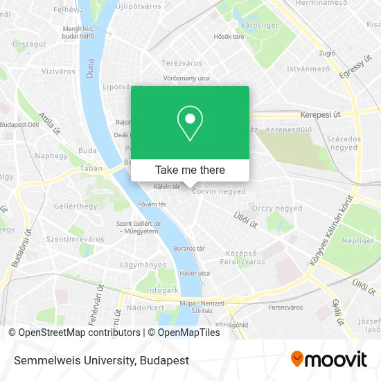Semmelweis University map