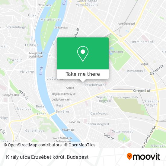 Király utca Erzsébet körút map