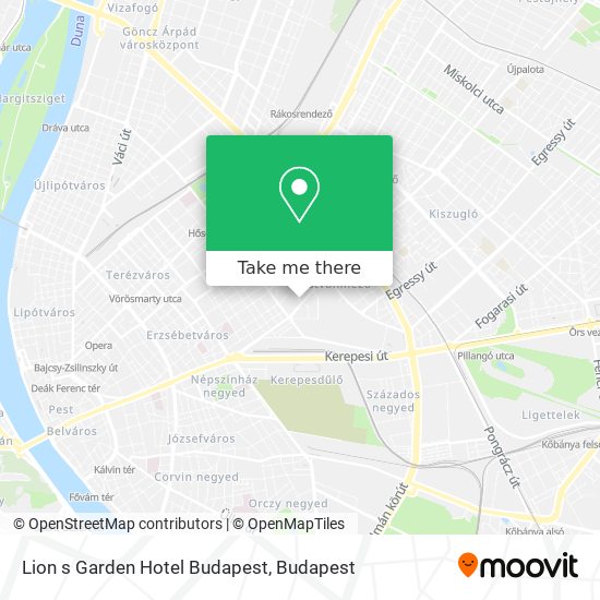 Lion s Garden Hotel Budapest map