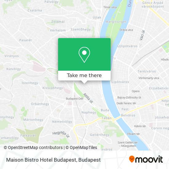 Maison Bistro Hotel Budapest map