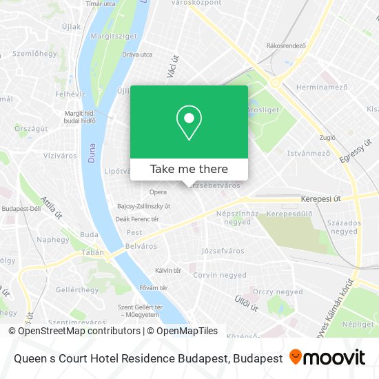 Queen s Court Hotel Residence Budapest map