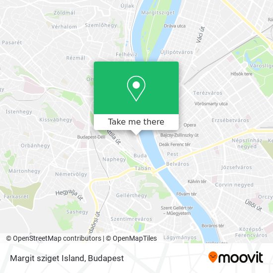 Margit sziget Island map