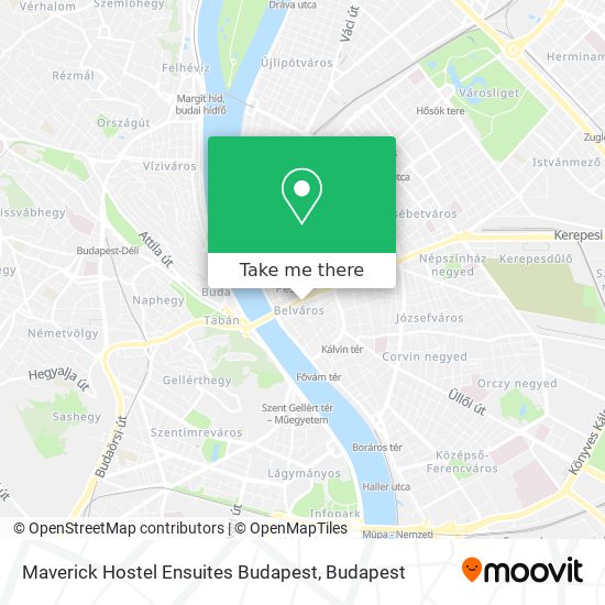 Maverick Hostel Ensuites Budapest map