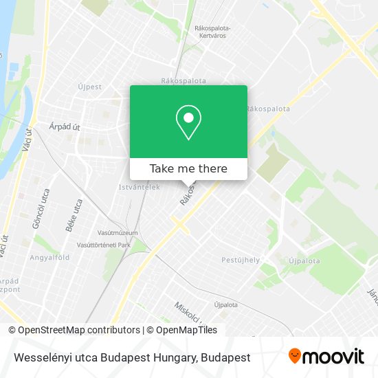 Wesselényi utca Budapest Hungary map