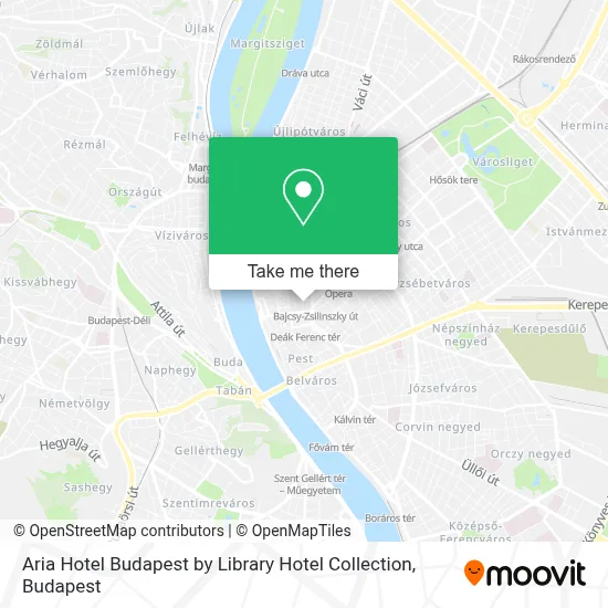 Aria Hotel Budapest by Library Hotel Collection map