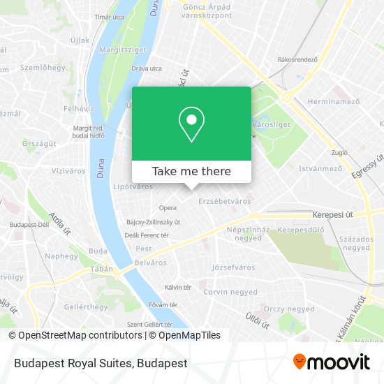 Budapest Royal Suites map