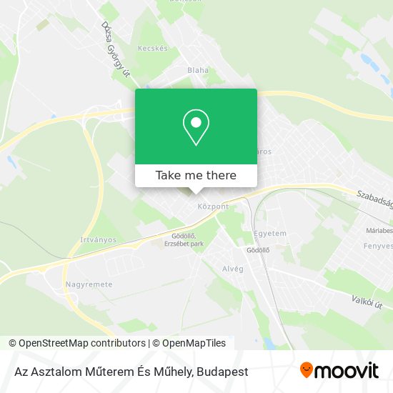 Az Asztalom Műterem És Műhely map