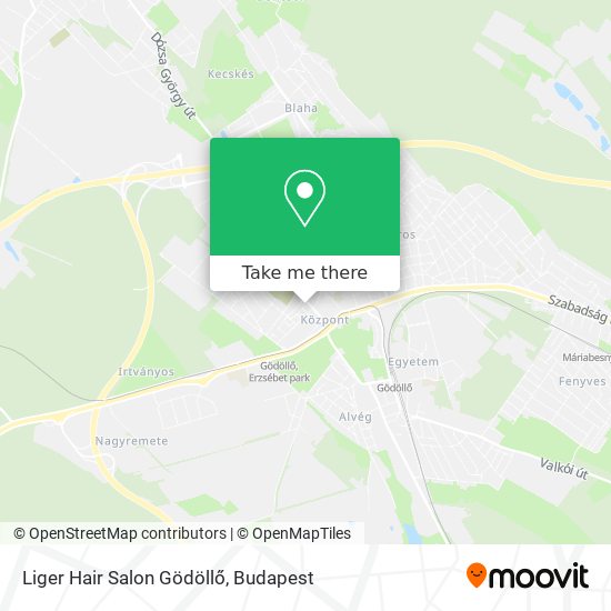 Liger Hair Salon Gödöllő map